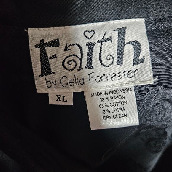 Black Sequin Embellished Blazer Jacket Size XL - Picture 3 of 4